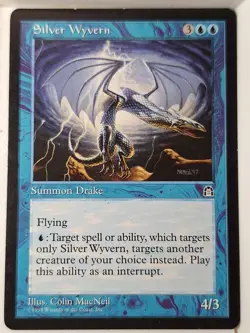 Silver Wyvern - Stronghold - Magic the Gathering MTG Nice! - Image 1