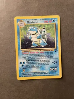 2000 Pokemon Blastoise Holo Rare 2/130 Base Set 2 WOTC Vintage Lp/mp - Image 1