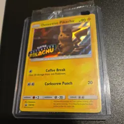 Pokemon 2019 Black Star Promo SM190 DVD Stamped Holo Detective Pikachu Sealed - Image 1