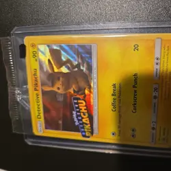 Pokemon 2019 Black Star Promo SM190 DVD Stamped Holo Detective Pikachu Sealed - Image 2