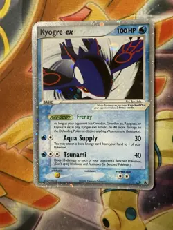 Kyogre ex 037 EX Collector's Tin Black Star Promo Pokemon TCG HP - Image 1