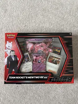 Pokemon TCG Destined Rivals Team Rockets Mewtwo EX Sealed Box Set - Image 1