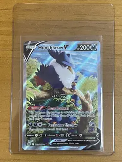 Honchkrow V Pokemon TCG Sword & Shield: Brilliant Stars 162/172 Holo Ultra Rare - Image 1