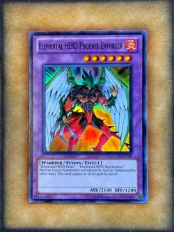 Yugioh Elemental HERO Phoenix Enforcer LCGX-EN138 Super Rare NM - Image 1