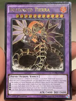 Yugioh Infernoid Tierra CORE-EN049 Ultimate Rare 1st Edition M/NM - Image 1
