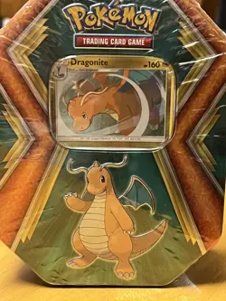 NEW Pokemon TCG Dragonite Tin W/ Booster Packs a GUARANTEED Foil & Code Card! - Image 1