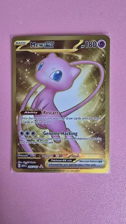 Pokemon Mew EX TCG Hyper Rare Holo Card 205/165 Scarlet & Violet 151 - Image 1