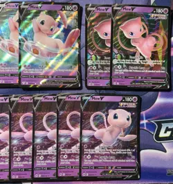 Pokemon Sword & Shield Mew ex & Mew V Full Art Ultra Rare Lot of 15 Cards NM - Image 4