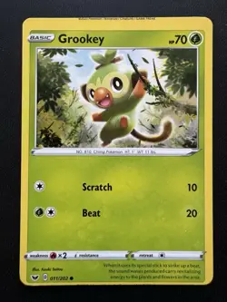 Pokemon Crimped Miscut Error Cards - Sword And Shield Base Set - NM - Image 3