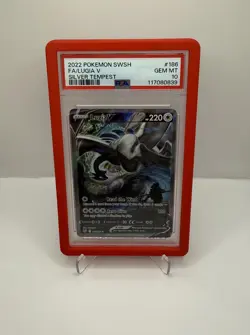 Lugia v 186/195 Alt Art Ultra Rare Holo Pokemon Card PSA 10 Gem Mint - Image 1