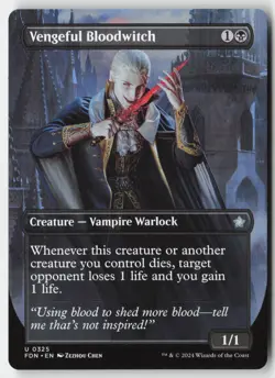 MTG - Vengeful Bloodwitch (Borderless) U Foundations 325 LP-NM - Image 1