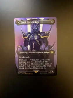 MTG Final Fantasy English Cecil, Dark Knight Borderless 0380 Foil - Image 1