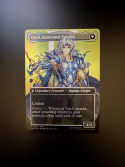 MTG Final Fantasy English Cecil, Dark Knight Borderless 0380 Foil - Image 2