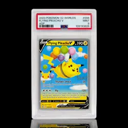 Pokemon FLYING PIKACHU V #006 2022 World Championships Ondrej Skubal PSA 9 - Image 1