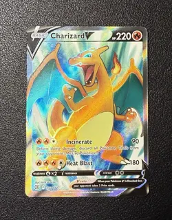2022 Pokemon SWSH: Brilliant Stars Charizard V Full Art 153/172 Mint Condition - Image 1