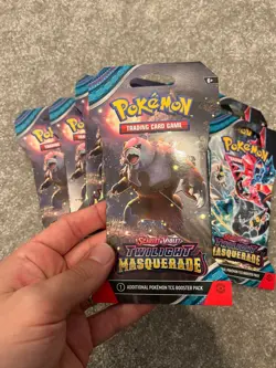 Pokemon Scarlet & Violet Twilight Masquerade Sleeved Booster Pack & 6 SCV base - Image 2