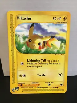 Pikachu 124/165 Pokemon Expedition Common - Image 1