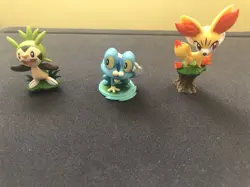Pokemon Chespin Froakie Fennekin Trio Kalos Starters Collection Box Figure Set - Image 1