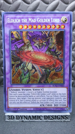 | Yugioh Eldlich the Mad Golden Lord BLVO-EN040 1st Edition Secret Rare NM 🔥 | - Image 1