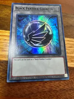 Black Feather Counter Token OP21-EN027 Unlimited Edition Super Rare PL + BONUS - Image 1