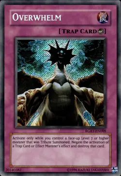 Overwhelm - Secret Rare RGBT-EN088 - LP - YuGiOh - Image 1