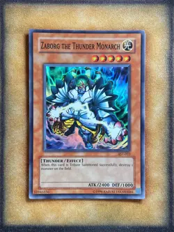 Yugioh Zaborg the Thunder Monarch AST-023 Super Rare MP - Image 1