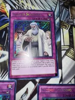 Solemn Scolding - NECH-EN079 - Secret Rare - Unlimited - NM Yu-Gi-Oh! - Image 3