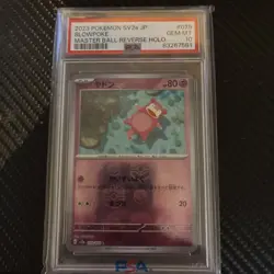 PSA 10 Pokemon Card Slowpoke 079/165 151 Master Ball Reverse Holo SV2a #079 - Image 1