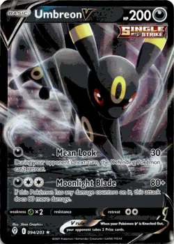 Umbreon V 094/203 Evolving Skies NM Full Art Ultra Rare Pokemon Card - Image 1