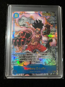 2025 One Piece Card Game MANGA ALTERNATE ART OP11-118 MONKEY D. LUFFY - Image 1