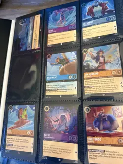 Lot Of 350+ Lorcana Cards Including Cold Foil & Protector Binder Stitch - Image 2