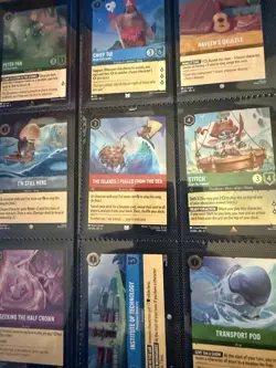 Lot Of 350+ Lorcana Cards Including Cold Foil & Protector Binder Stitch - Image 4