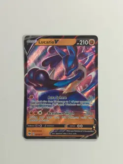 Lucario V Pokemon Champions Path Ultra Rare Card 27/73 Holographic MINT - Image 2