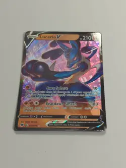 Lucario V Pokemon Champions Path Ultra Rare Card 27/73 Holographic MINT - Image 3