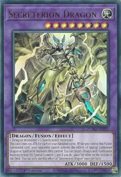 DUAD-EN037 Secreterion Dragon- Ultra Rare Card 1st Edition Card - Image 1