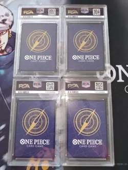 PSA 10 2023 One Piece Wanted Art 4 Card OP-03 Japanese Holo Luffy Kaido Kid - Image 2