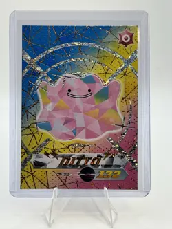 Ditto Cracked Ice Holo Blue Pokedex Card Limited Edition Flash Box Hit - Image 1