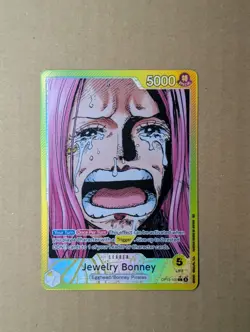 One Piece TCG OP13-100 Jewelry Bonney Alt Art Leader AA Card Game CCG English - Image 1