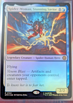 2025 MTG MARVEL'S SPIDER-MAN #0152 SPIDER-WOMAN, STUNNING SAVIOR - Image 1