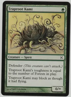 Magic the Gathering x4 Traproot Kami BoK PLD Green Common Creature - Image 1