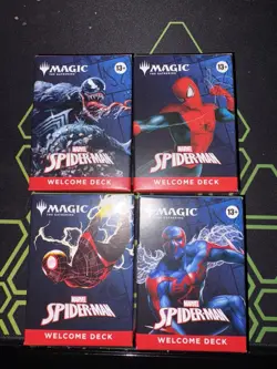 Magic The Gathering Spider-Man welcome Deck Lot Of 4 - Image 1