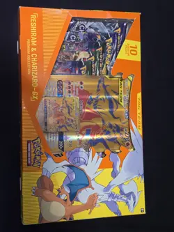 Pokemon TCG Reshiram & Charizard GX Premium Collection Box New/Factory Sealed - Image 1