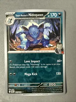 Pokemon TCG * Destined Rivals 116/182 Team Rockets Nidoqueen U REVERSE HOLO * NM - Image 1