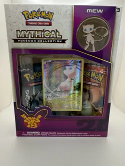 Mythical Pokemon Collection Box Mew XY110 Promo Sealed New 2x Generation Packs - Image 1