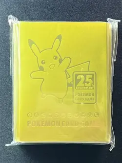 Pokemon Japanese 25th Anniversary Golden Pikachu Deck 64 Sleeves Sealed New - Image 1