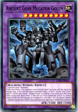 Ancient Gear Megaton Golem - LED2-EN031 - Super Rare - 1st Edition - Yugioh - Image 1