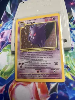 Pokemon Gengar TCG Holo Rare Unlimited Card 5/62 Fossil LP - Image 1
