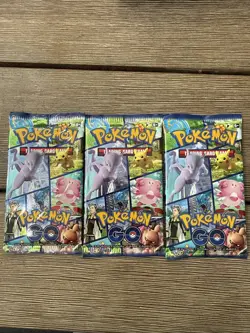 3 Pokemon Go Booster Pack - 10 Cards per Booster Pack - NEW / SEALED - Image 1