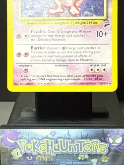 Pokemon Card Mewtwo 10/130 Base Set 2 Holo Rare WOTC Near Mint - Image 3