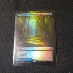 MTG: Kaldheim - Barkchannel / Tidechannel Pathway - Borderless Foil Rare #290 - Image 1